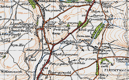 Old map of Dole in 1947