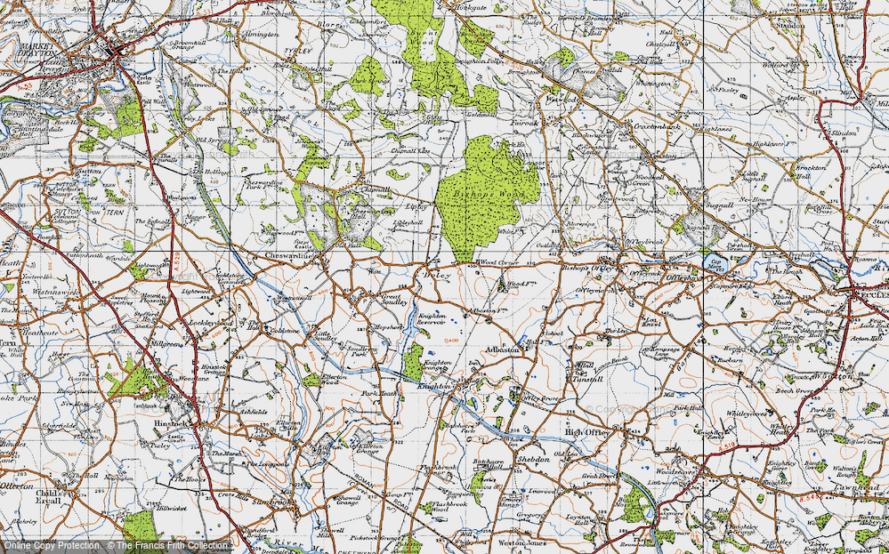 Old Map of Doley, 1946 in 1946