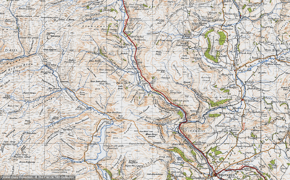 Old Map of Dolhelfa, 1947 in 1947
