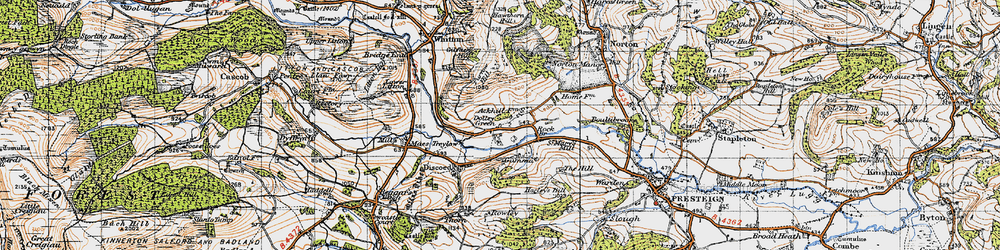 Old map of Ackhill in 1947