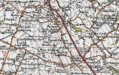 Old map of Dolphin in 1947