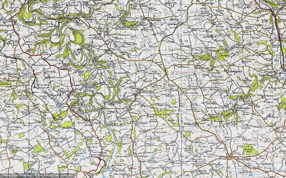 Old Map of Dolton, 1946 in 1946