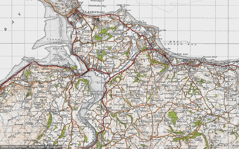 Old Map of Dolwyd, 1947 in 1947