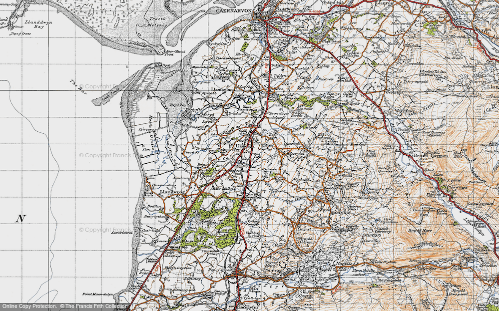 Old Map of Dolydd, 1947 in 1947