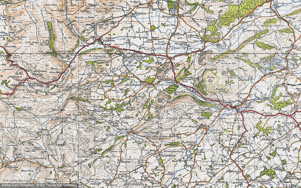 Old Map of Dolyhir, 1947 in 1947