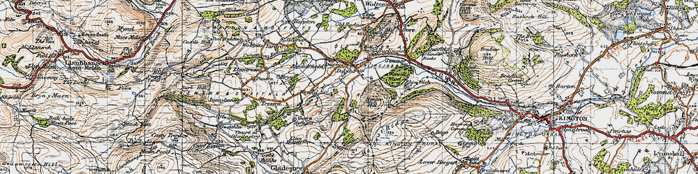 Old map of Dolyhir in 1947