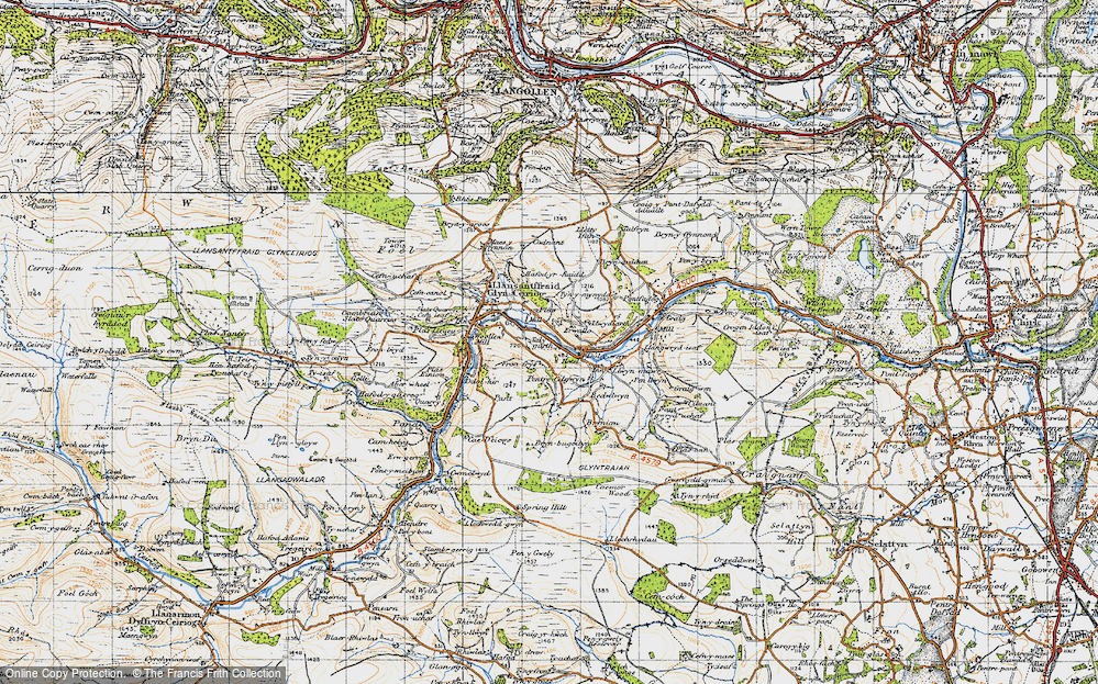 Old Map of Dolywern, 1947 in 1947