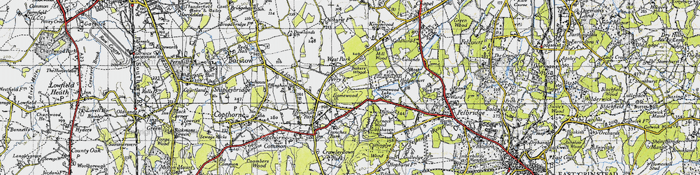 Old map of Baker's Wood in 1946