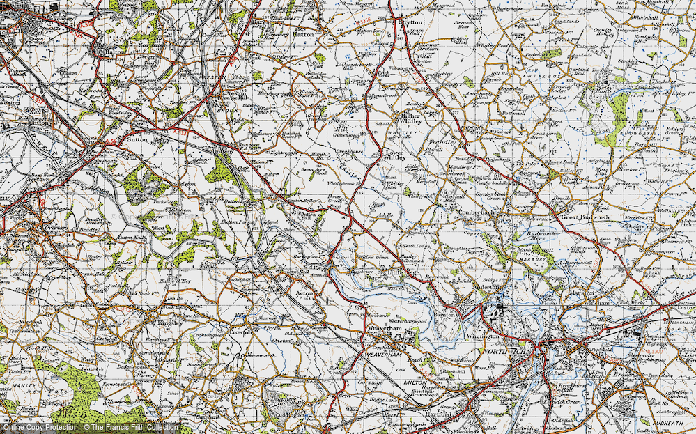 Old Map of Dones Green, 1947 in 1947