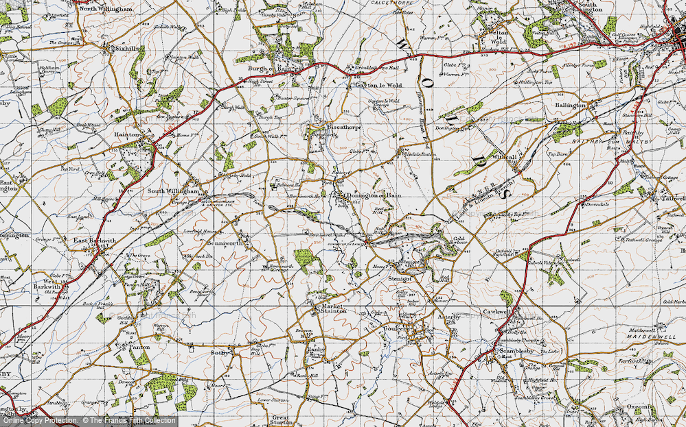 Old Map of Donington on Bain, 1946 in 1946