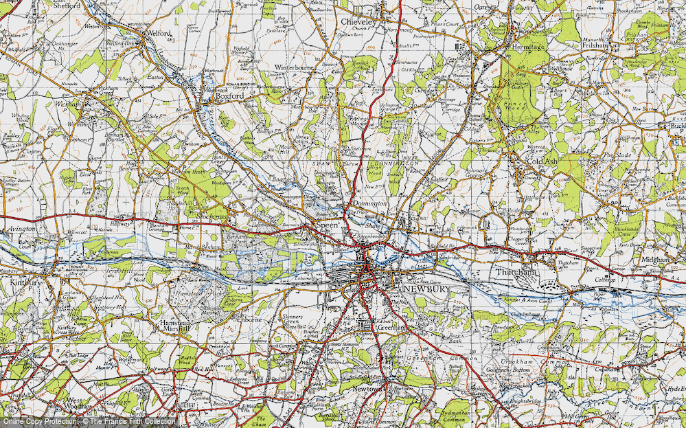 Old Map of Donnington, 1945 in 1945