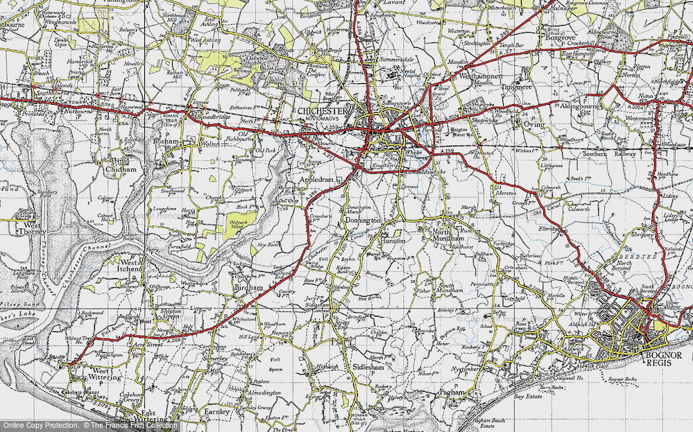Old Map of Donnington, 1945 in 1945