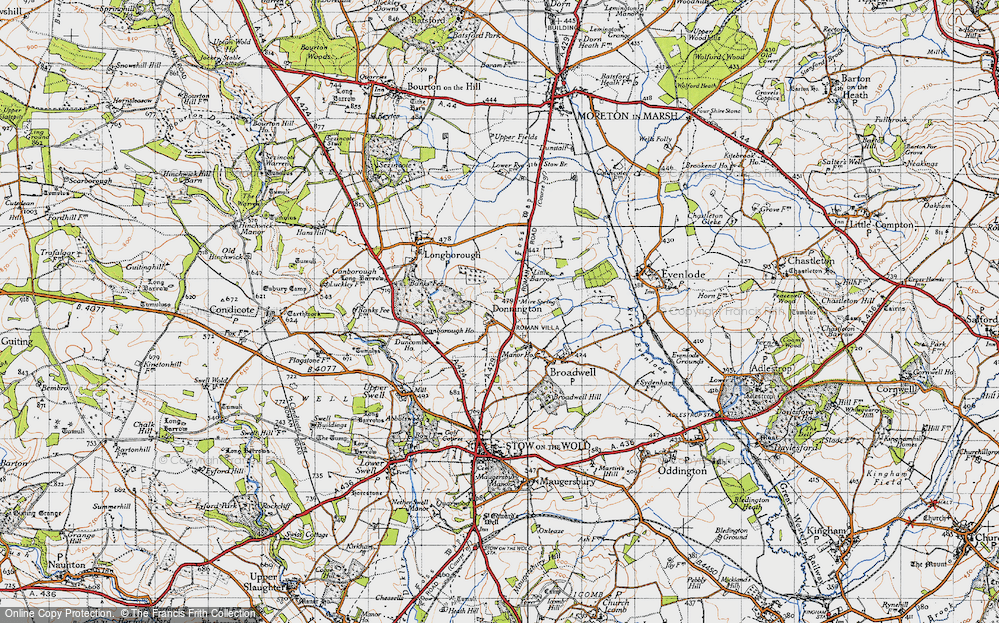 Old Map of Donnington, 1946 in 1946