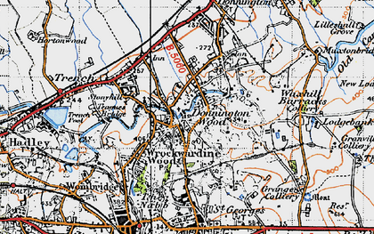 Old map of Donnington Wood in 1946