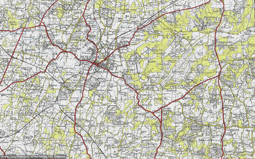 Old Map of Doomsday Green, 1940 in 1940