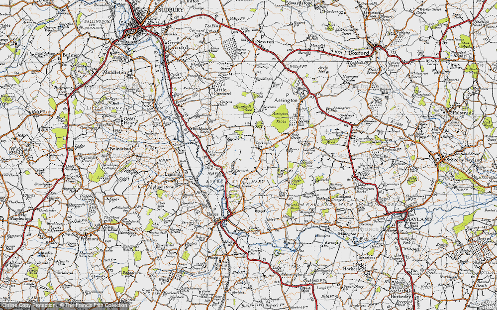 Old Map of Dorking Tye, 1946 in 1946
