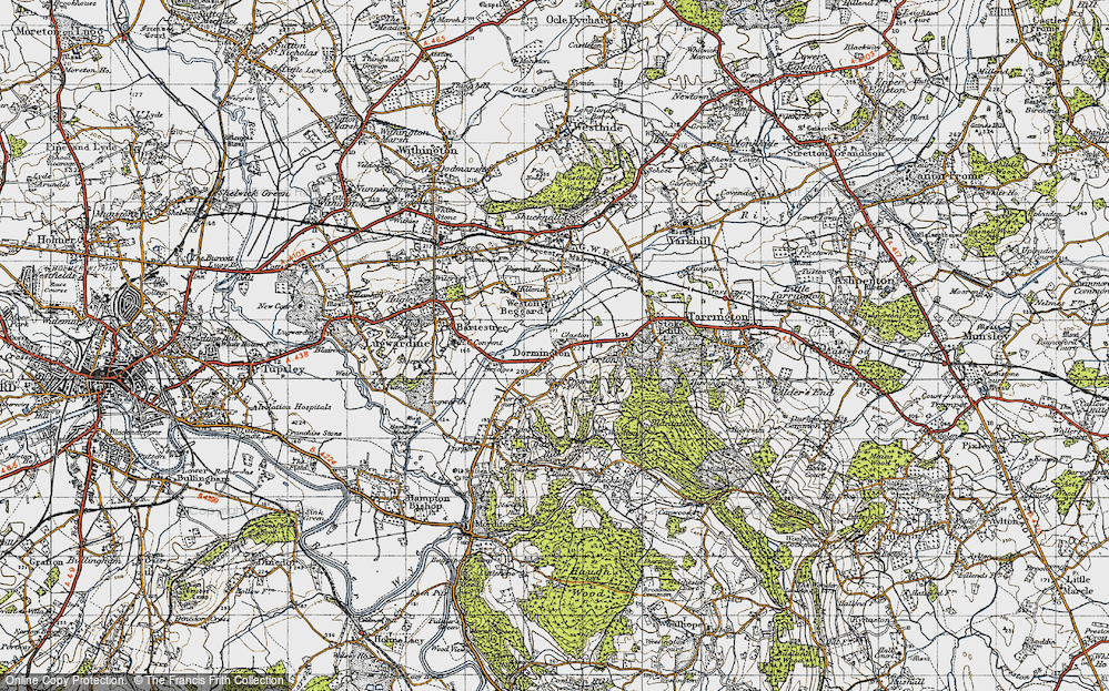 Old Map of Dormington, 1947 in 1947