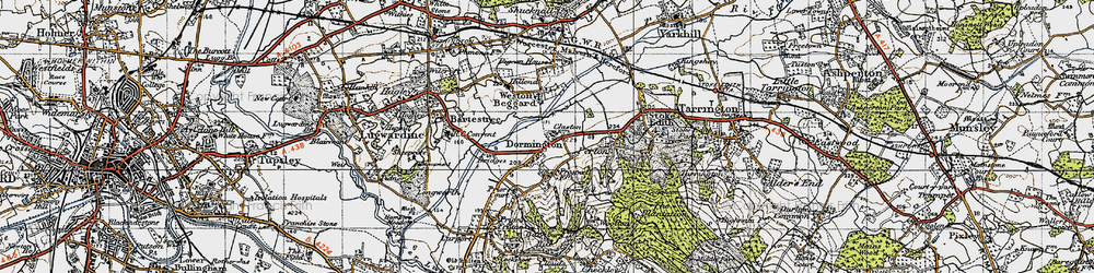 Old map of Dormington in 1947