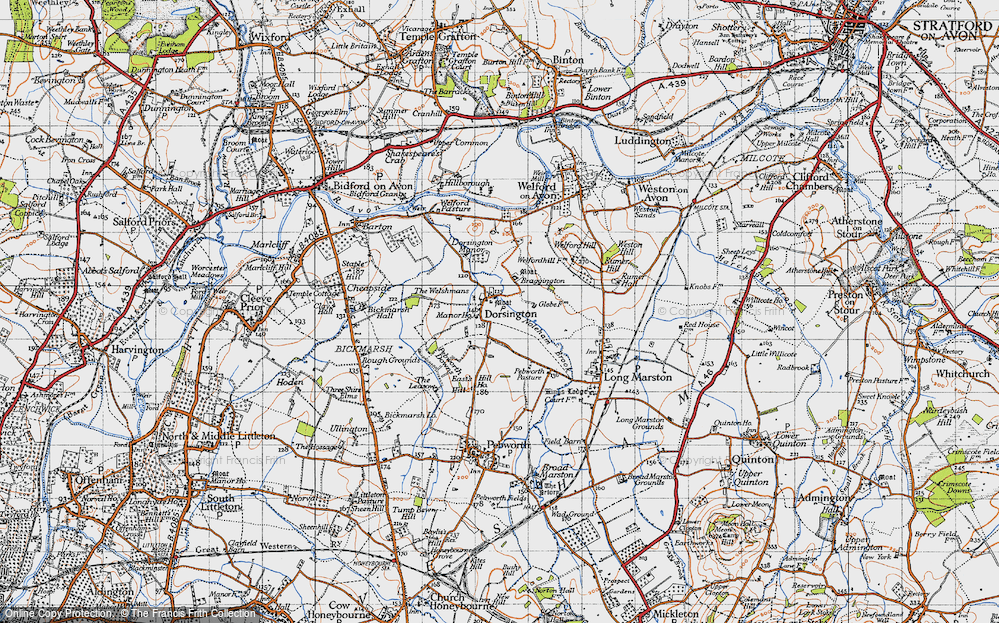 Old Map of Dorsington, 1946 in 1946