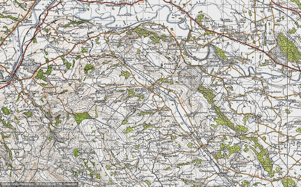 Old Map of Dorstone, 1947 in 1947