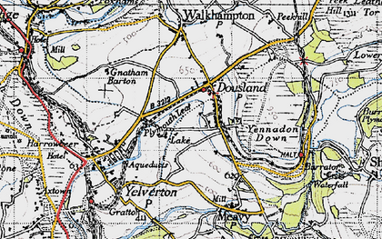 Old map of Dousland in 1946