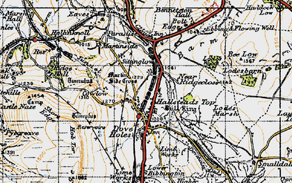Old map of Dove Holes in 1947