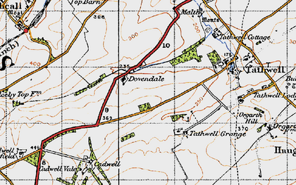 Old map of Cadwell Park in 1946