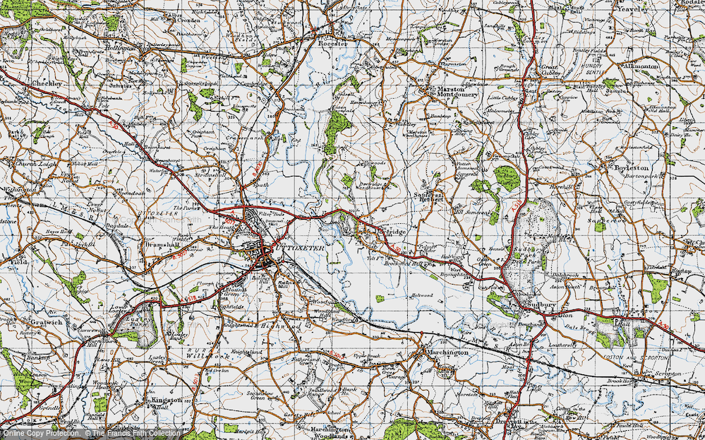 Old Map of Doveridge, 1946 in 1946