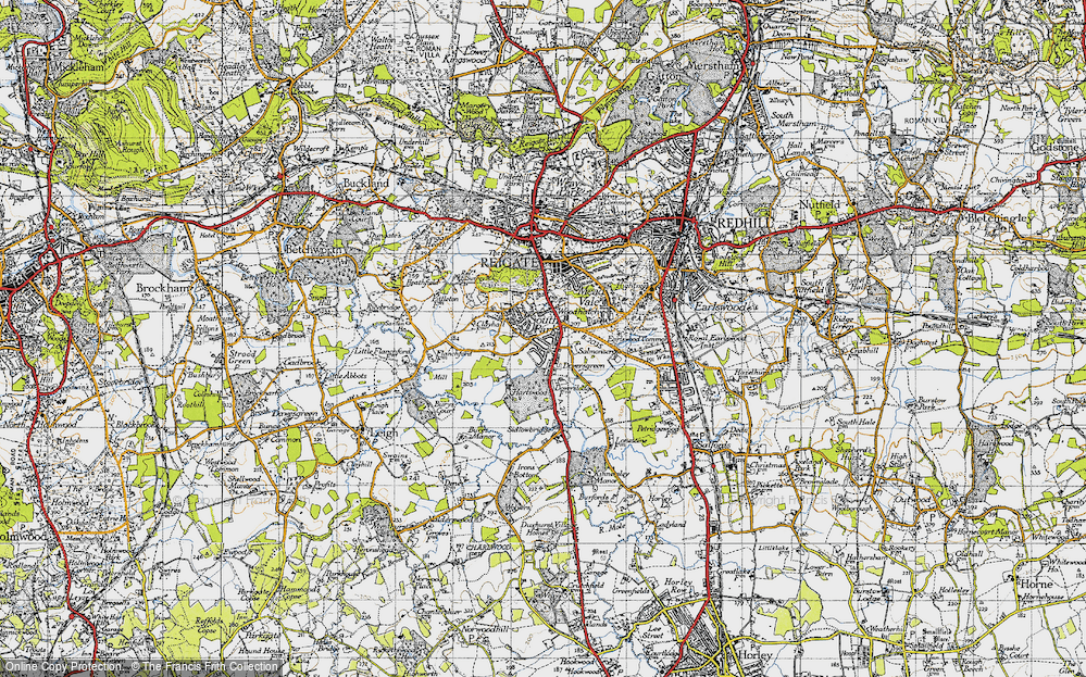 Old Map of Doversgreen, 1940 in 1940
