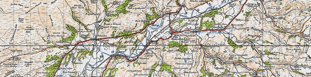 Old map of Bron-yr-aur in 1947