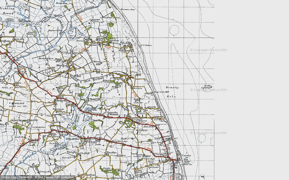 Old Map of Dowe Hill, 1945 in 1945