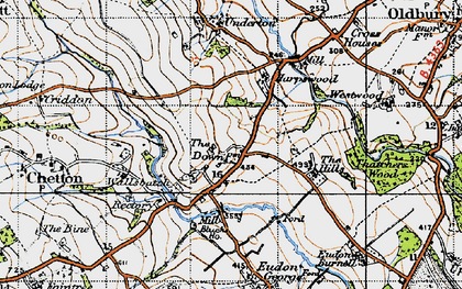 Old map of Down, The in 1947