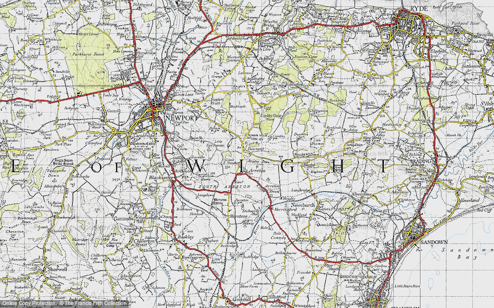 Old Map of Downend, 1945 in 1945
