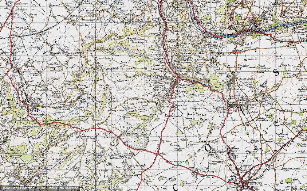 Old Map of Downend, 1946 in 1946