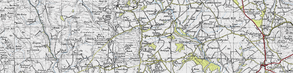 Old map of Ley Mill in 1946