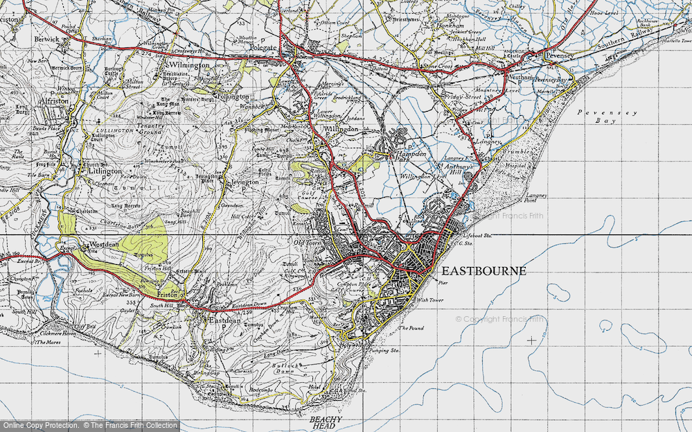 Old Map of Downside, 1940 in 1940