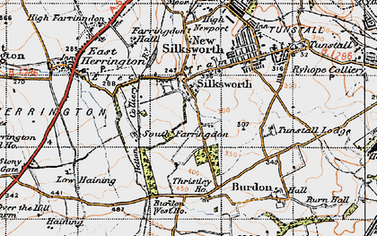 Old map of Doxford Park in 1947