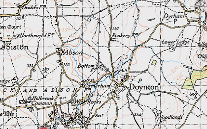 Old map of Doynton in 1946