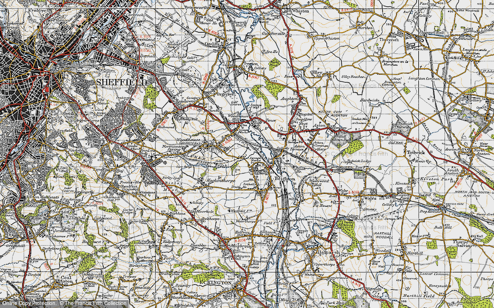 Old Map of Drakehouse, 1947 in 1947