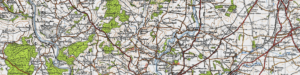 Old map of Drakelow in 1947