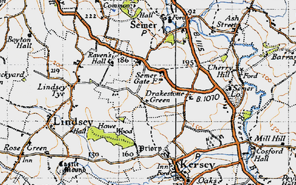 Old map of Drakestone Green in 1946