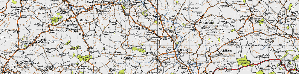 Old map of Drakestone Green in 1946