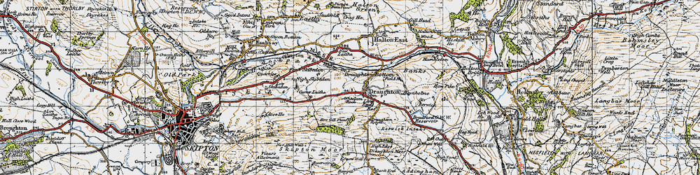 Old map of Wheelam Rock in 1947
