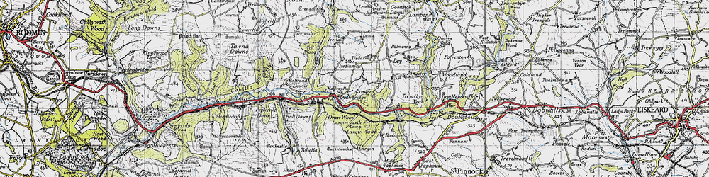 Old map of Largin Castle in 1946