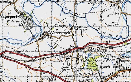 Old map of Draycot in 1947