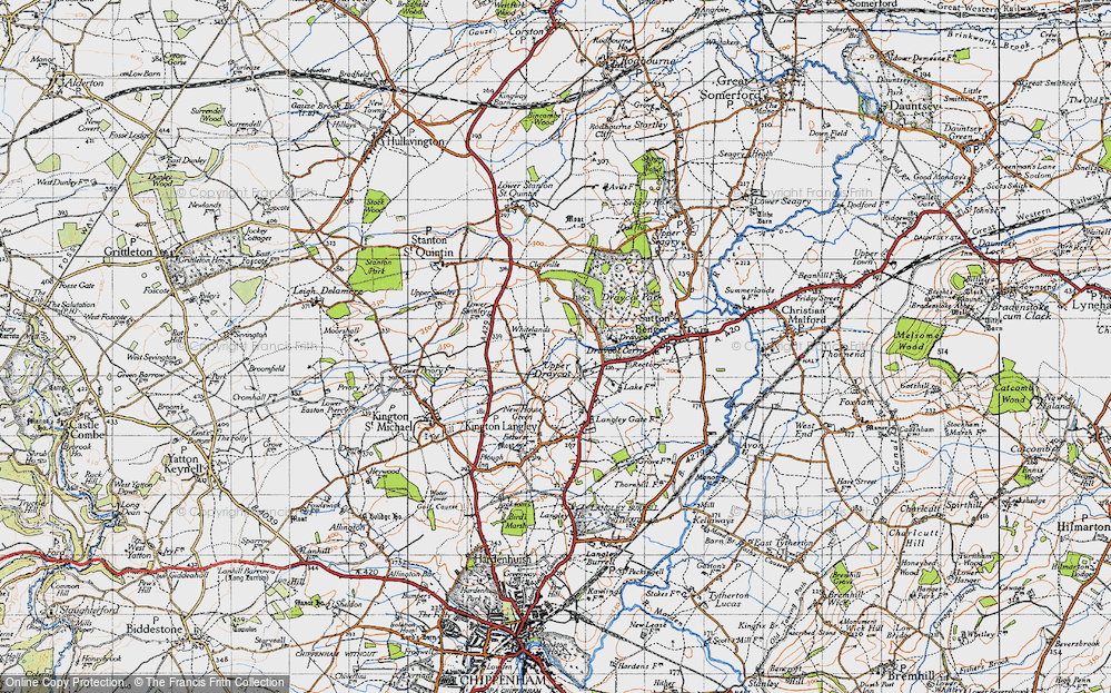 Old Map of Draycot Cerne, 1947 in 1947