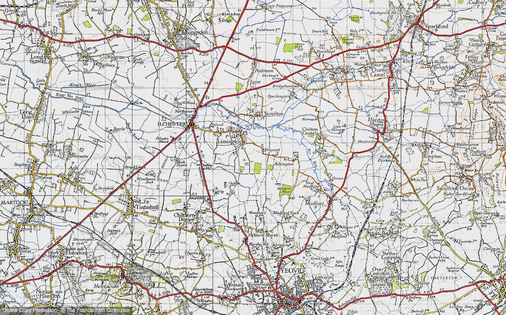Old Map of Draycott, 1945 in 1945