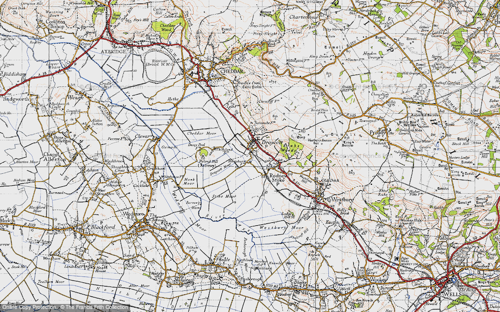 Old Map of Draycott, 1946 in 1946
