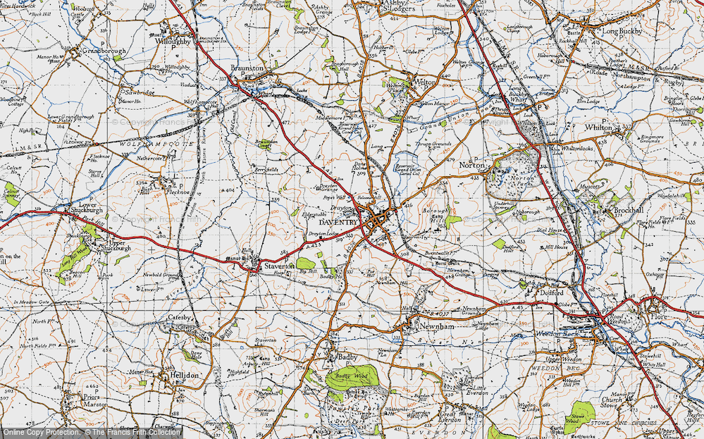 Old Map of Drayton, 1946 in 1946