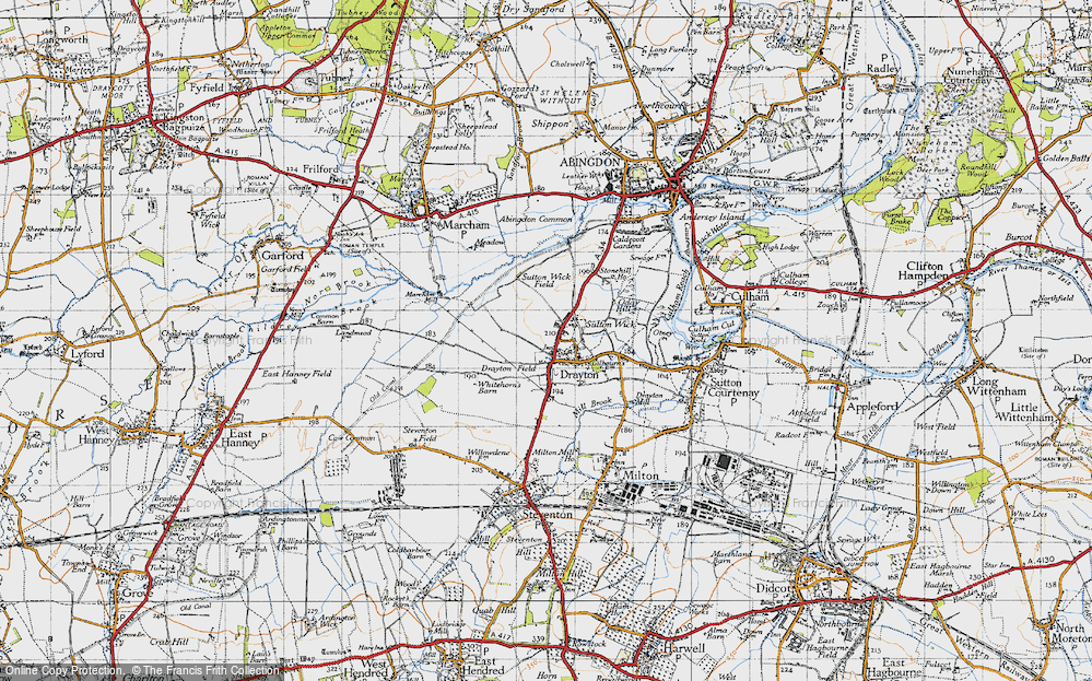 Old Map of Drayton, 1947 in 1947